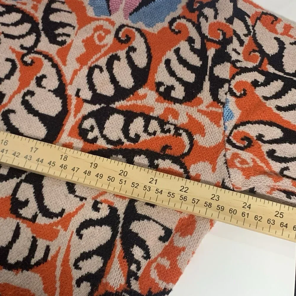 Anthropologie Maeve Mock Neck Multi-Pattern Oversized Sweater Size Small Women’s - Picture 13 of 15